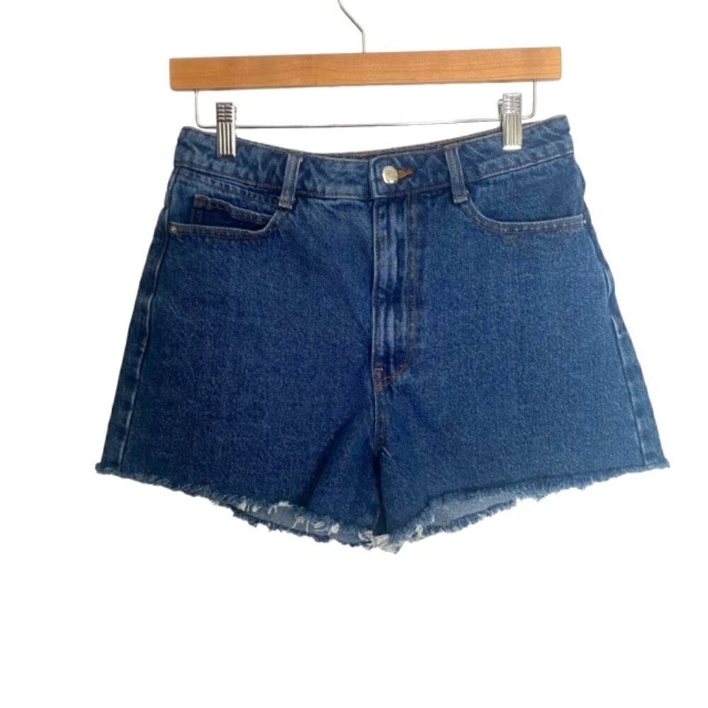 Zara High Rise Jean Shorts 6